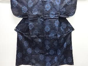 大正ロマン　松皮菱に花唐草模様着物